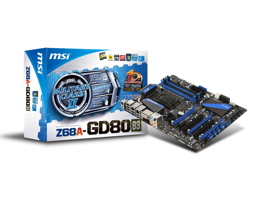 MSI Z68A-GD80 motherboard Intel Z68 LGA 1155 (Socket H2) ATX – image 5