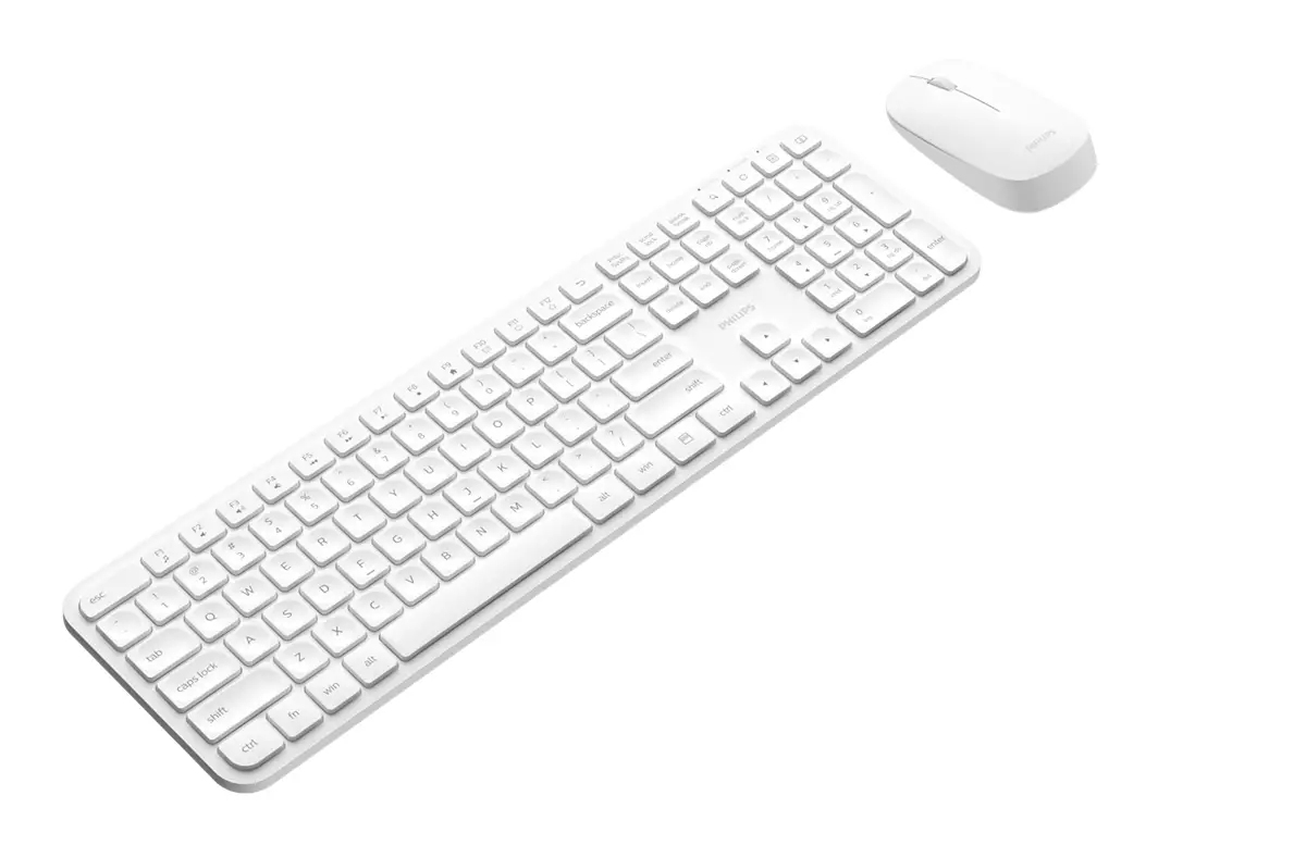 Philips 3000 series SPT6338WL/17 keyboard Mouse included Home/Office RF Wireless QWERTY White – image 2