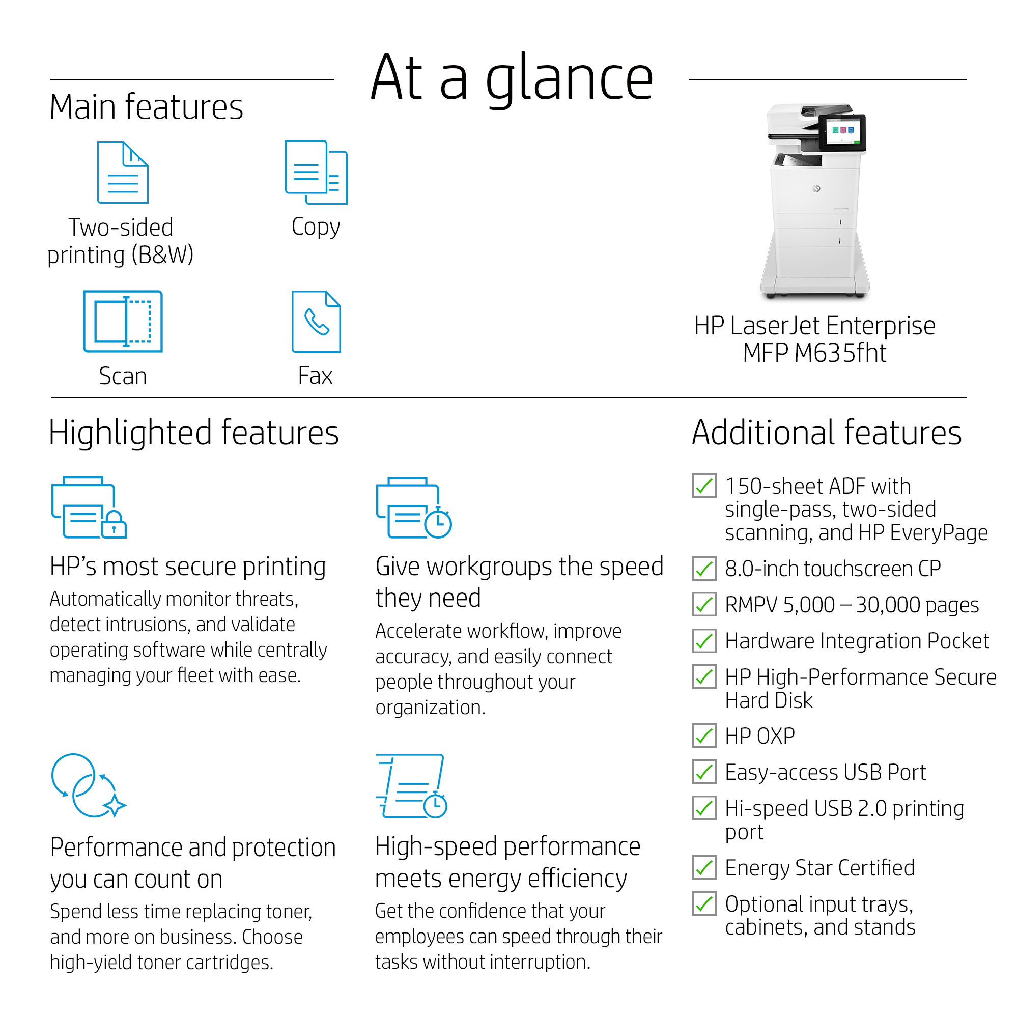 HP LaserJet Enterprise MFP M635fht – image 4