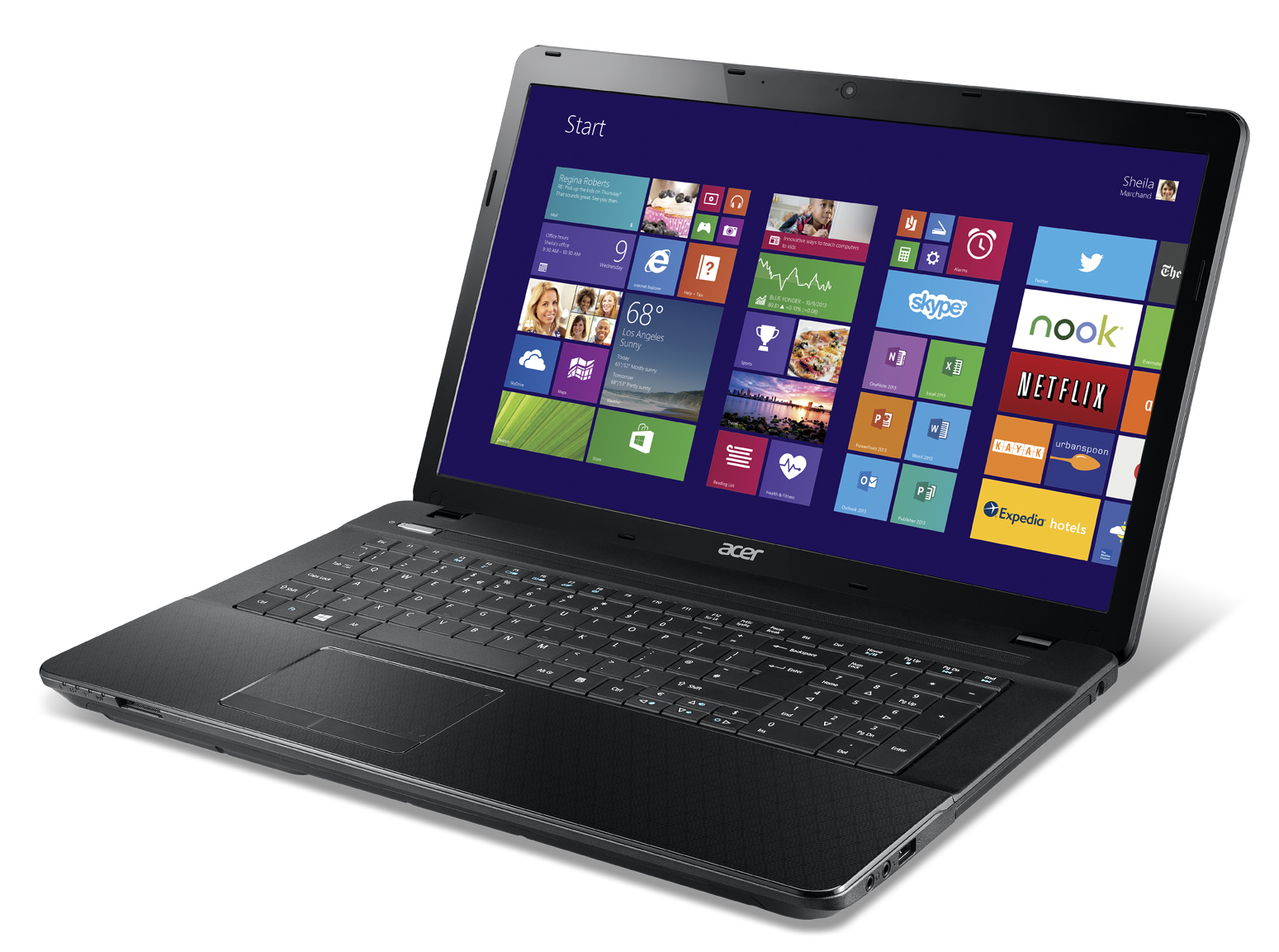 Acer Aspire 772G-54206G50Mnsk Intel® Core™ i5 i5-4200M Laptop 43.9 cm (17.3") HD+ 6 GB DDR3-SDRAM 500 GB HDD Windows 8.1 Black, Silver – image 3