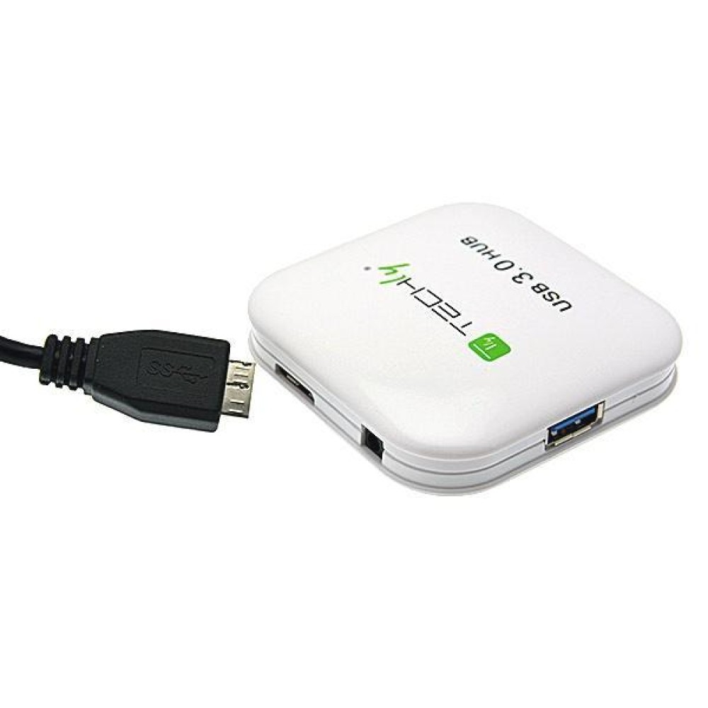 Techly USB 3.0 Super Speed Hub 4 Ports White IUSB3-HUB4-WH – image 6