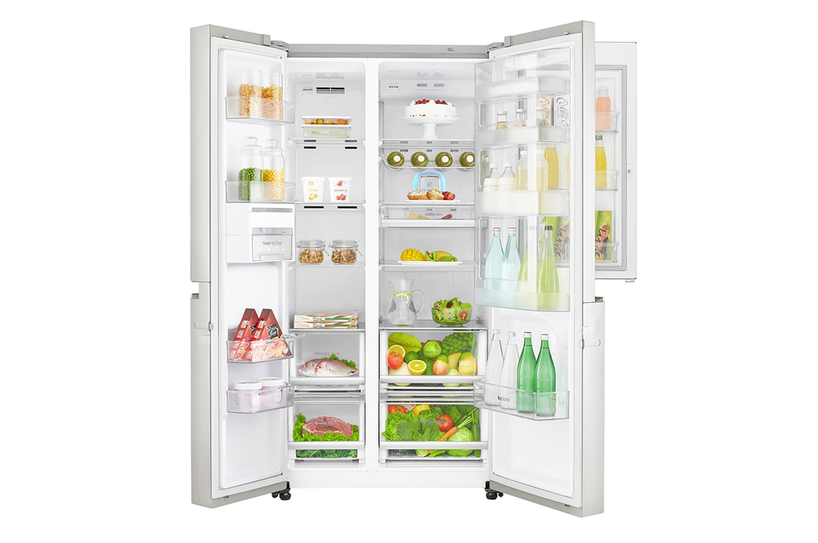 LG GSM960NSBZ side-by-side refrigerator Freestanding – image 3
