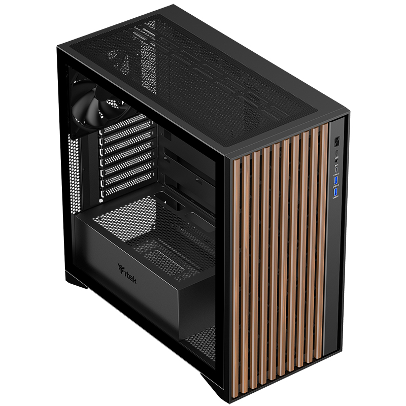 itek WOODY Tower Black – image 5