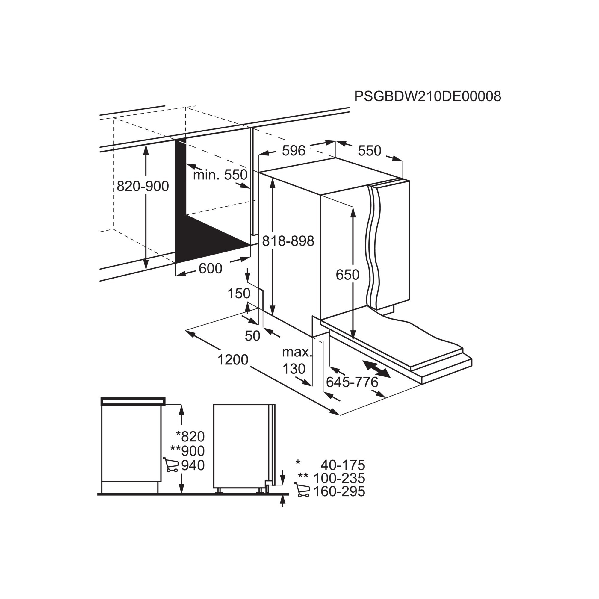 Electrolux KEQC7200L Fully built-in 13 place settings – image 3