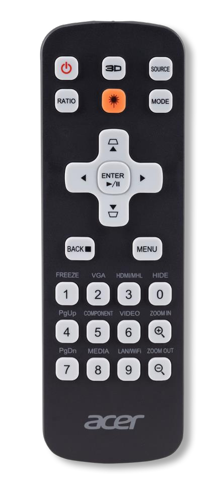 Acer MC.JMV11.00G remote control IR Wireless Universal Press buttons – image 2
