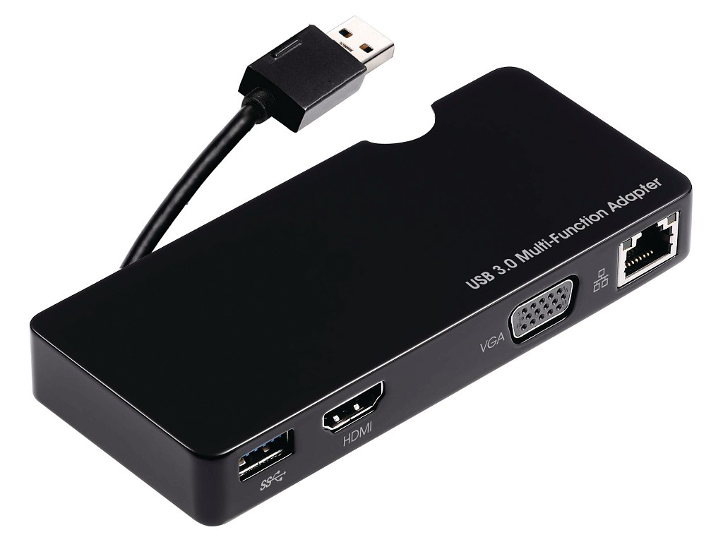 2-Power USB 3.0 Laptop Travel Dock - HDMI or VGA – image 2