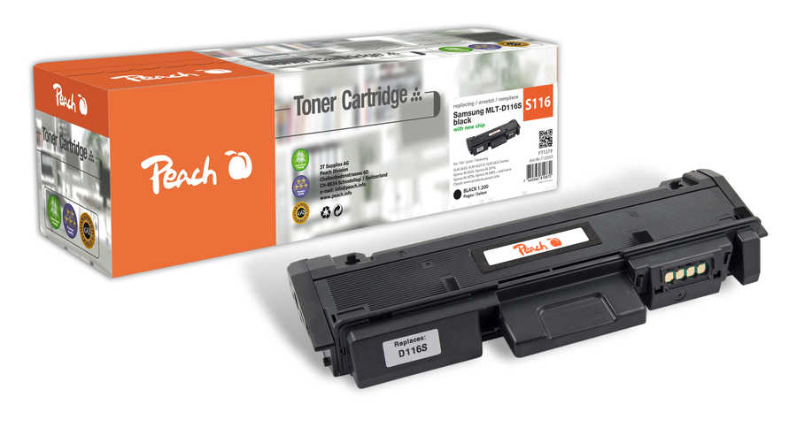 Peach 0F112555 toner cartridge 1 pc(s) Compatible Black