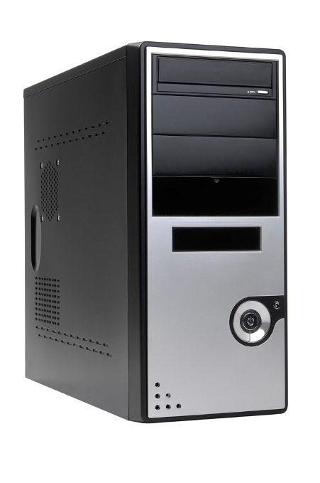 itek Stone Midi Tower Black, Silver – image 1