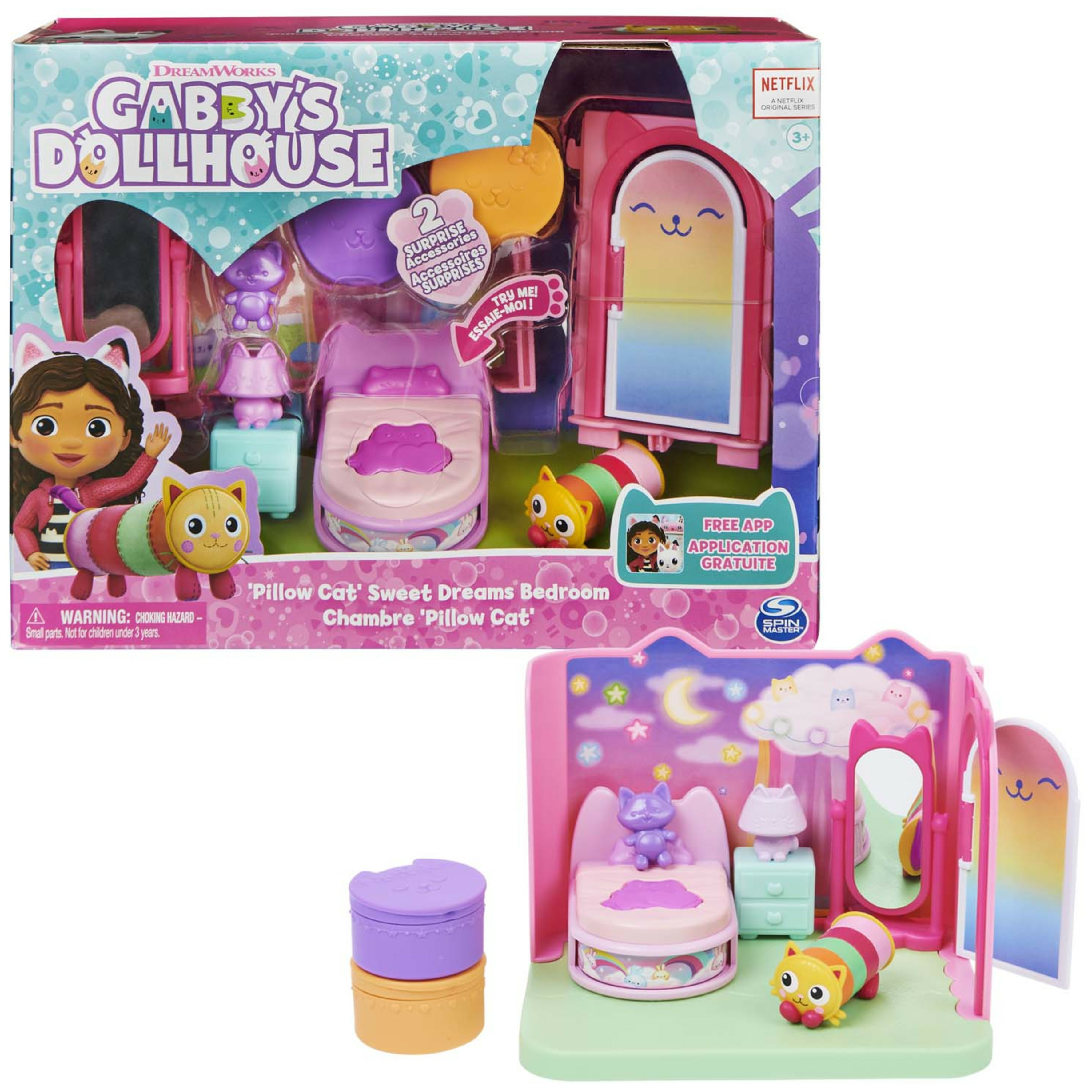 Gabby's Dollhouse 6062037 Bebek Evi Yatak Odası Aksesuarı