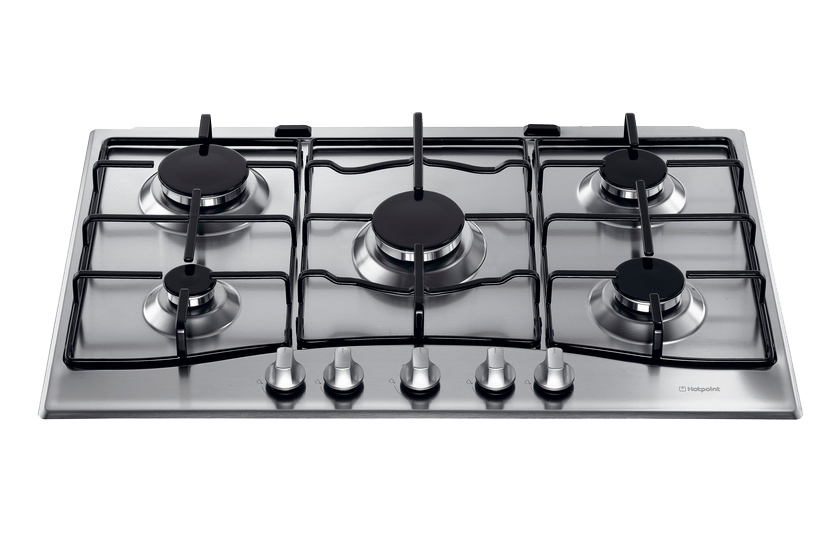 Hotpoint GC750X hob Stainless steel Built-in Gas 5 zone(s)