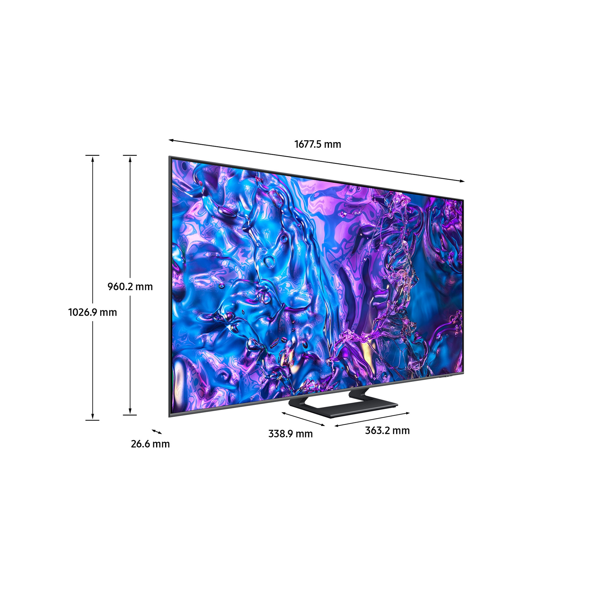 Samsung TQ75Q72DAT 190.5 cm (75") 4K Ultra HD Smart TV Wi-Fi Grey – image 4