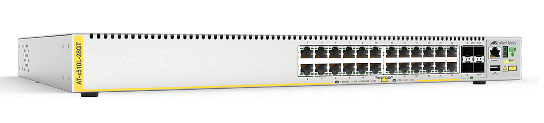 Allied Telesis AT-X510L-28GT-10 network switch Managed L3 Gigabit Ethernet (10/100/1000) Grey