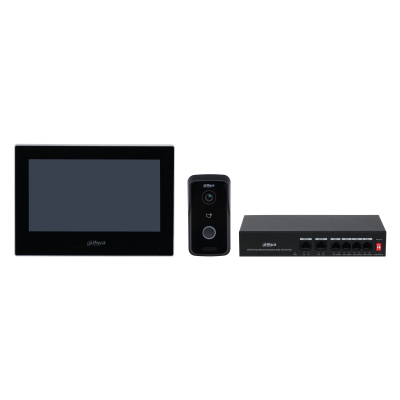 Kit de Videoportero IP Dahua KTP03 - Monitor 7" - Frente de Calle - Switch PoE - DHI-KTP03