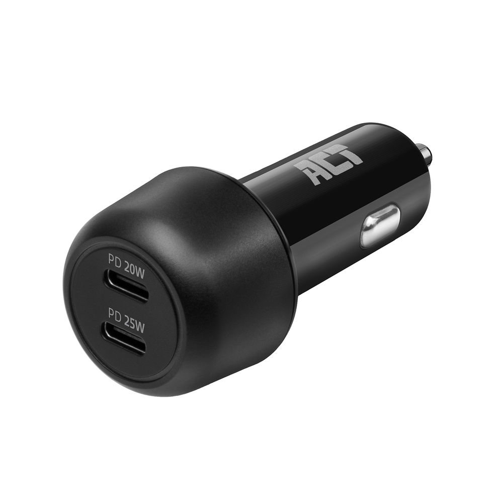 ACT 2-port USB-C Fast Car Charger