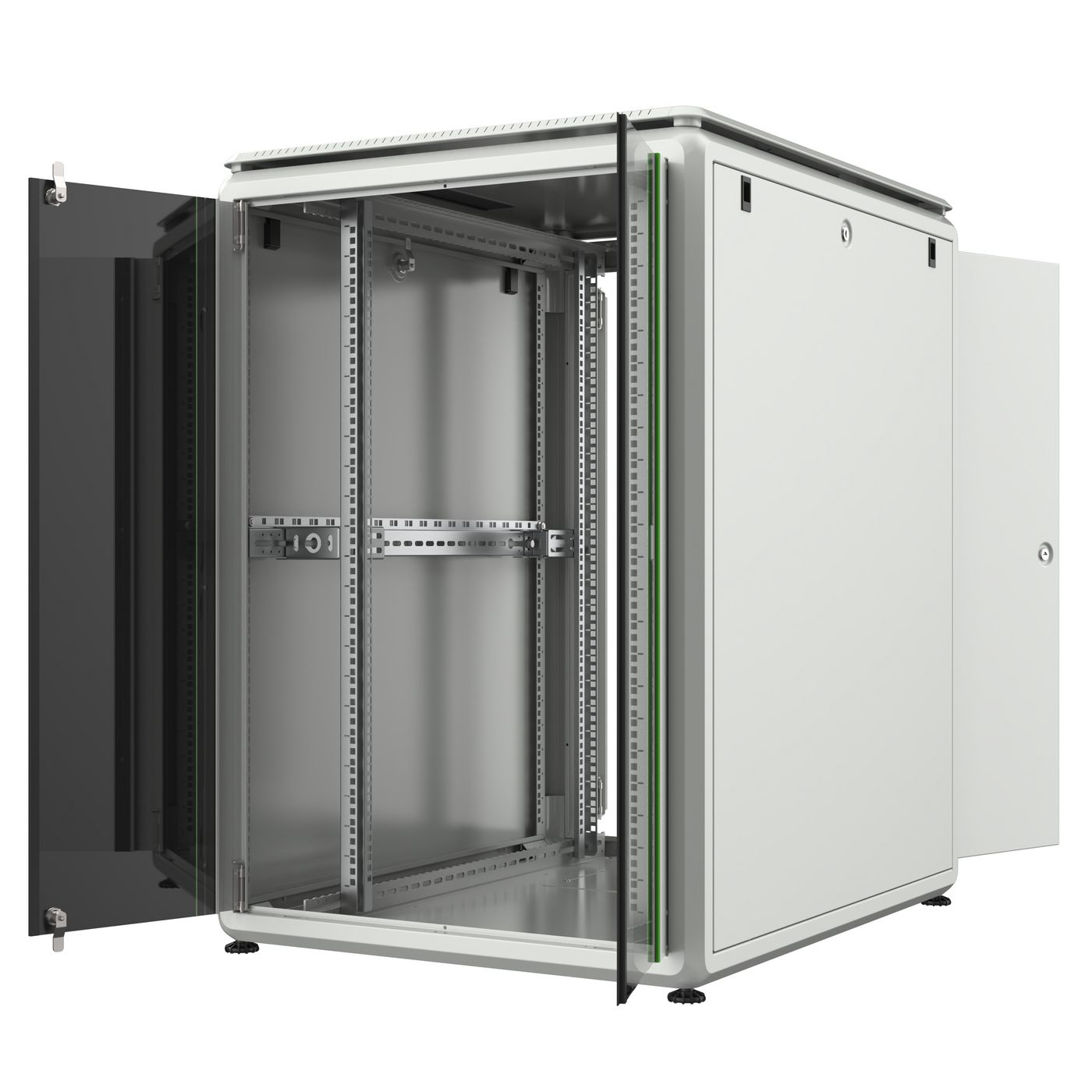 Lanview RDL22U81WH rack cabinet 22U Freestanding rack White – image 2