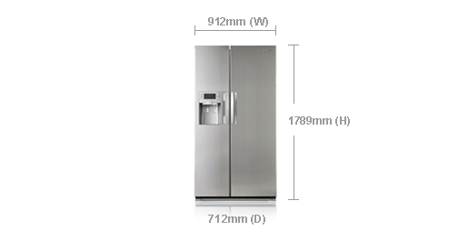 Samsung RSH7UNRS side-by-side refrigerator – image 2