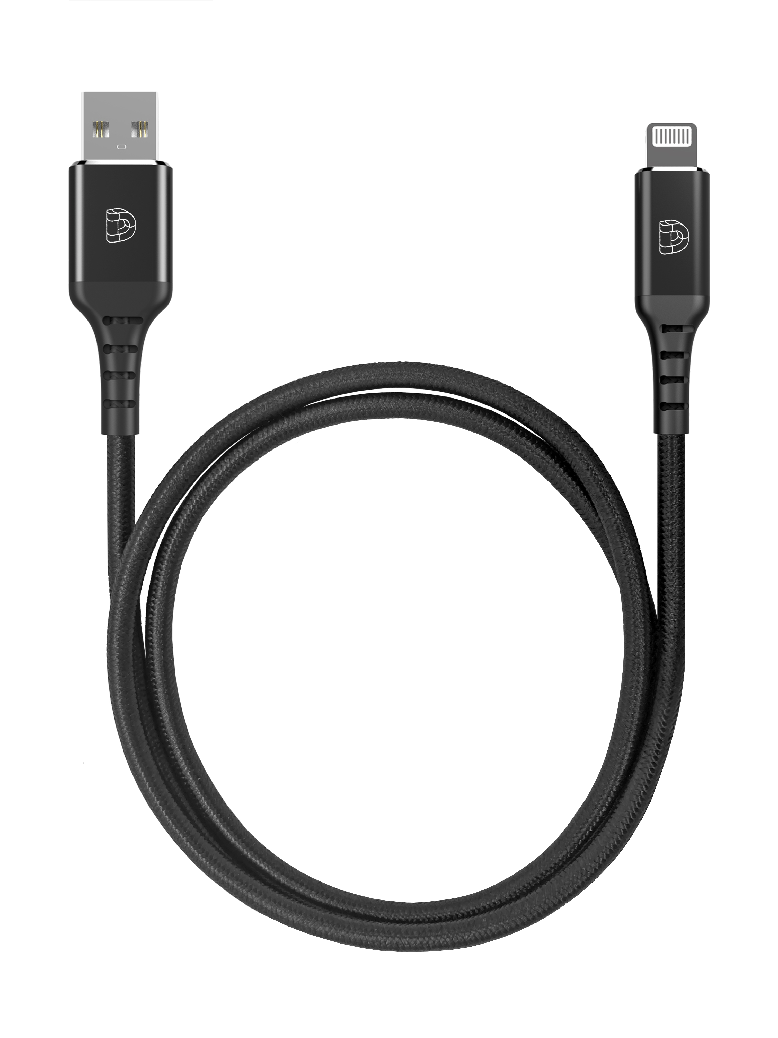 DEQSTER Nylon Charging Cable Lightning to USB-A 1m (Apple MFI certified)