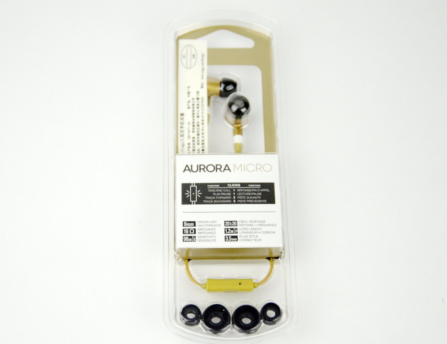 IFROGZ IFA-AURB-GLD headphones/headset Wired In-ear Gold, White – image 5