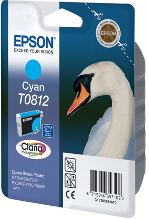 Epson T0812 Cyan Ink Cartridge (High Capacity)