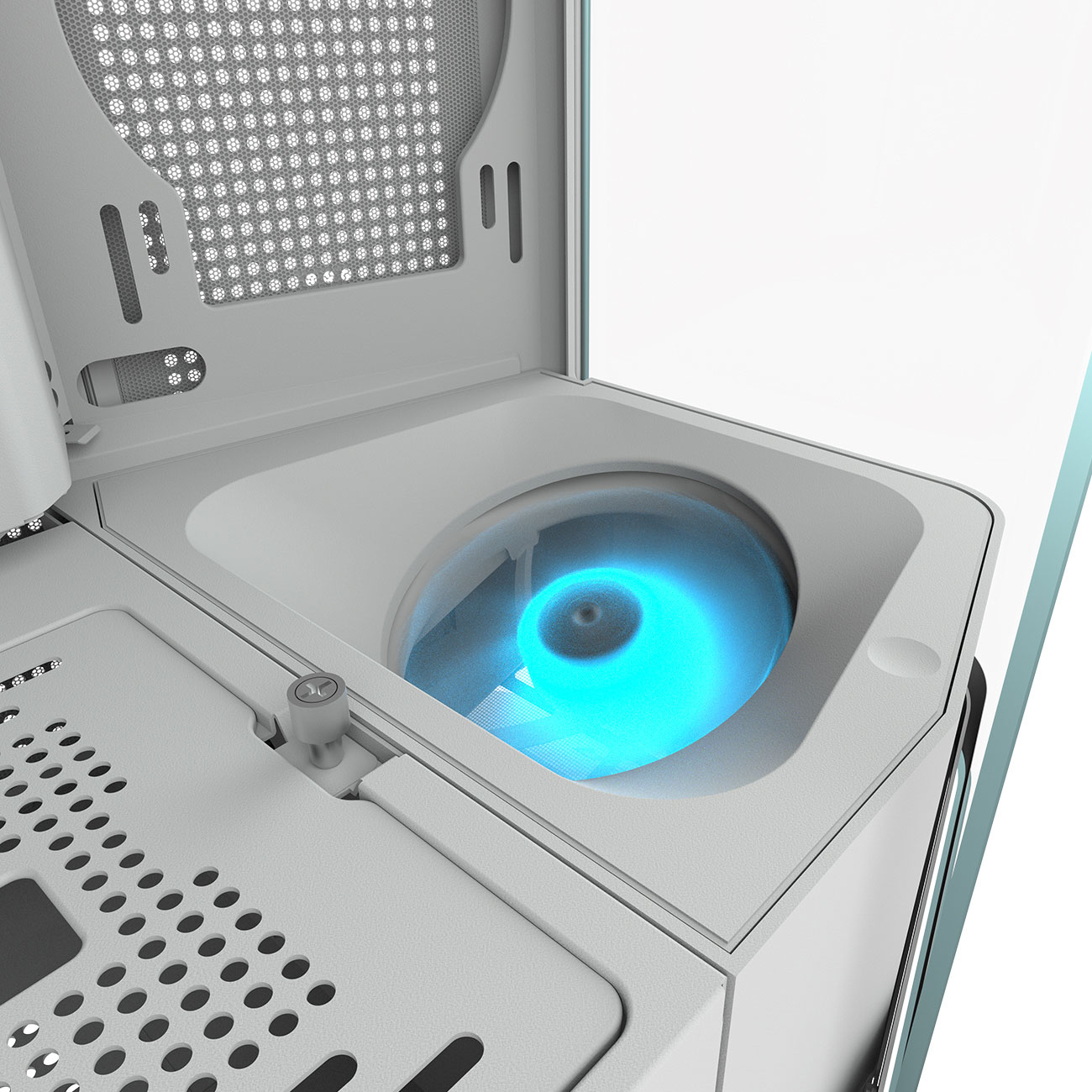 Gabinete Gamer COUGAR FV270 RGB - Media Torre - ATX/Micro ATX/Mini ITX/CEB/E-ATX - Panel Lateral - Blanco - 3858M60.0006 Gabinete Gamer COUGAR FV270 RGB - Media Torre - ATX/Micro ATX/Mini ITX/CEB/E-ATX - Panel Lateral - Blanco - 3858M60.0006