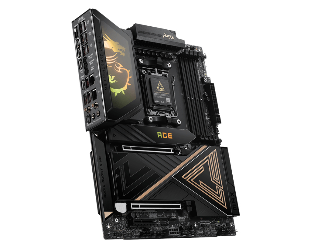 Motherboard AM5 ATX MSI MEG X870E ACE MAX, 256GB RAM DDR5 Max, 2 M.2 PCIe 5 + 3 M.2 PCIe 4, Wi-Fi 7 + BT 5.4