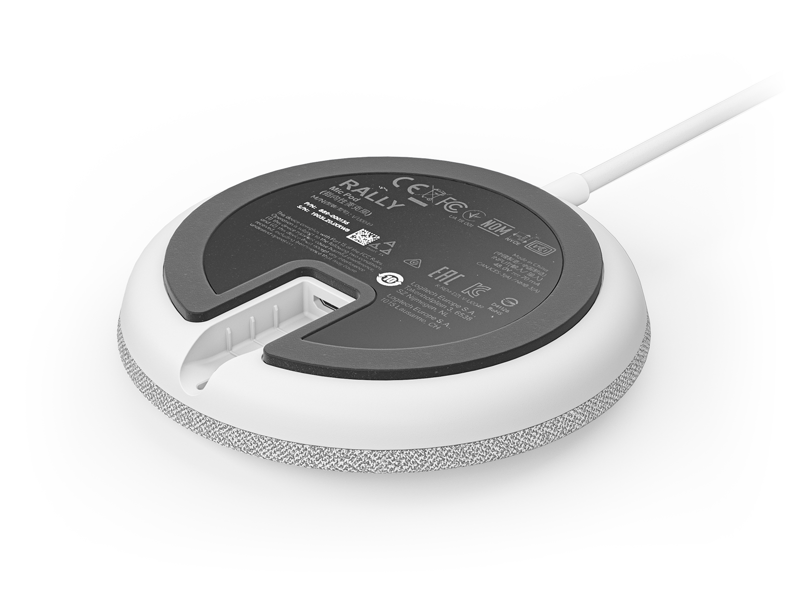 Logitech RALLY MIC POD - WHITE Logitech