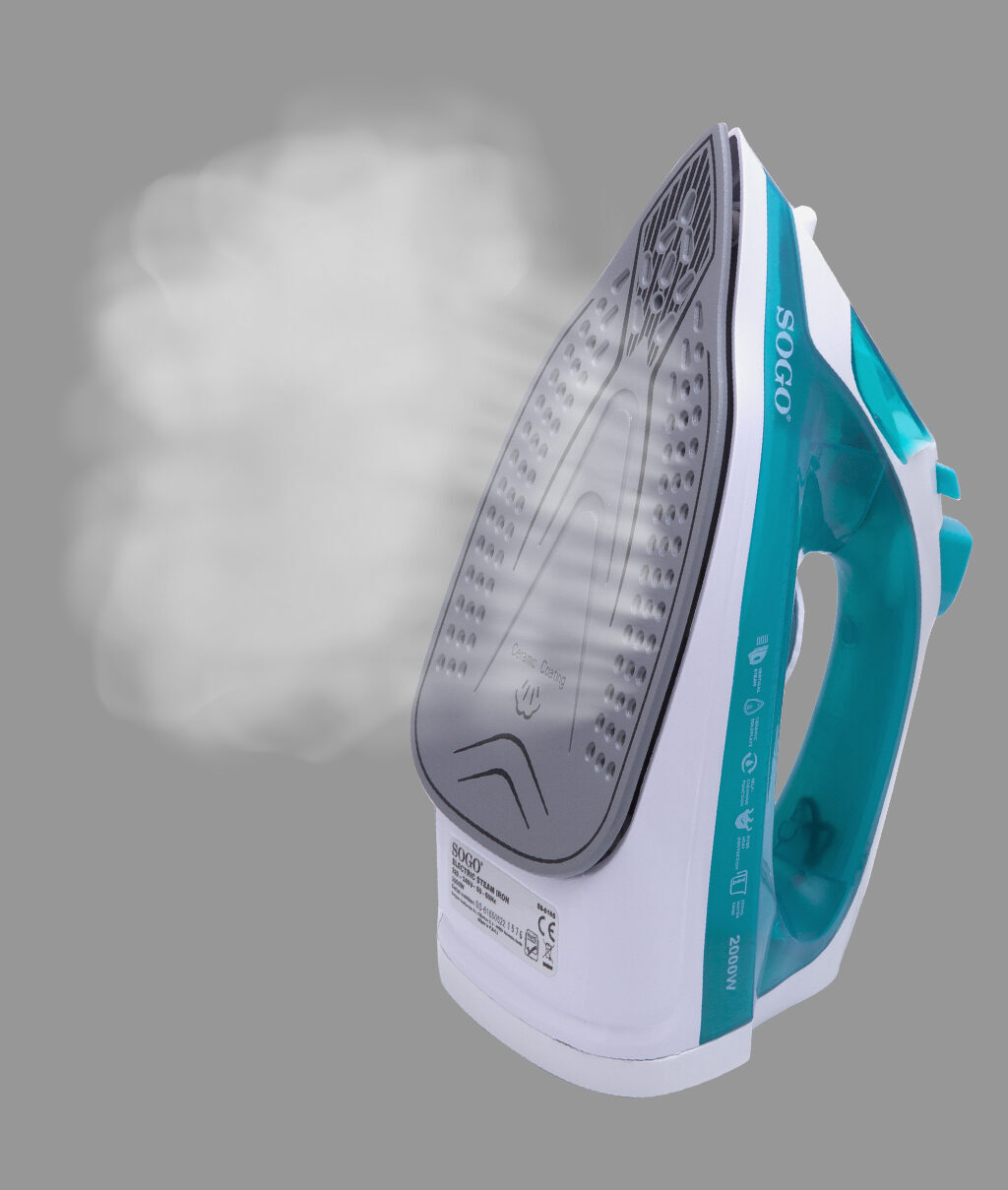 Sogo PLA-SS-6165 iron Dry & Steam iron Ceramic soleplate – image 4