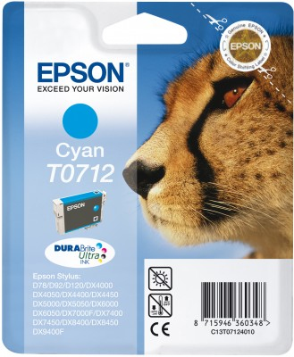Epson T0712 cyan ink cartridge – image 2