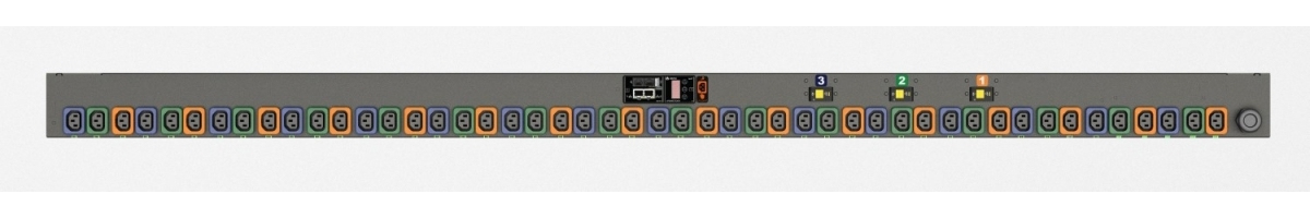 Vertiv Geist MNS3EHW1-48L138-3TL21A0A10-S-A power distribution unit (PDU) 48 AC outlet(s) 0U Black