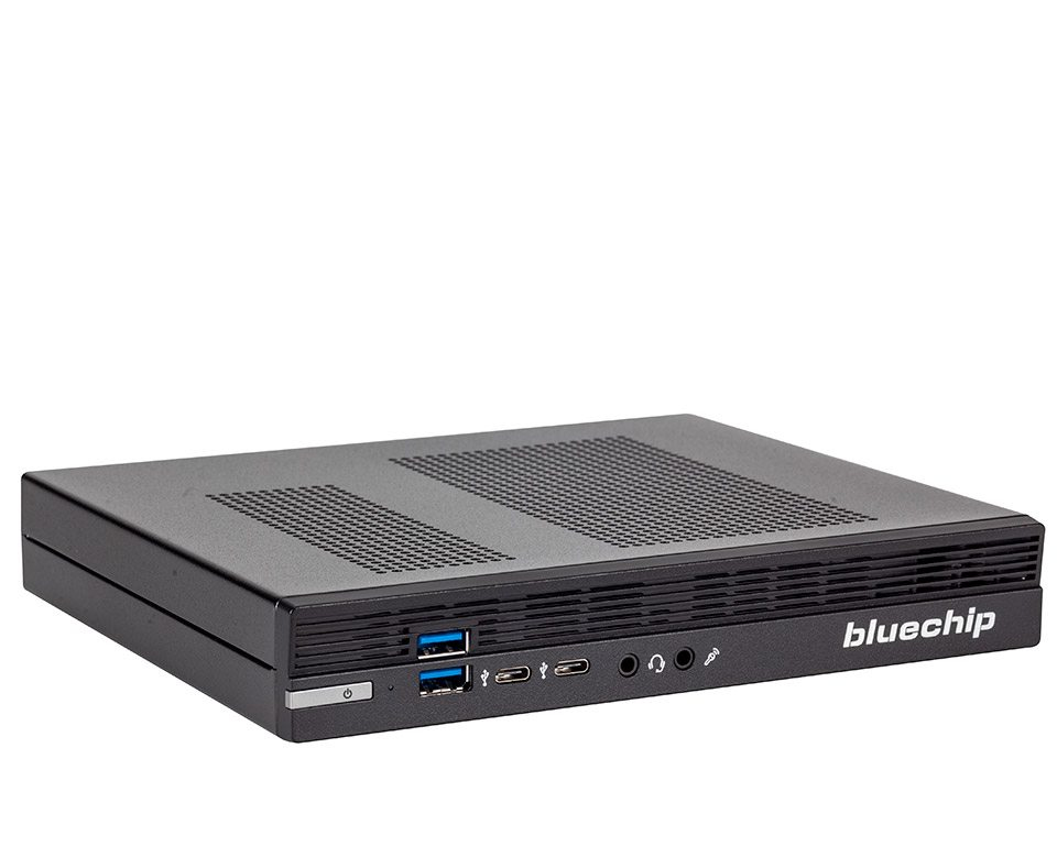 bluechip BUSINESSline S3136 Intel Core i3 i3-14100 8 GB DDR4-SDRAM 500 GB SSD Windows 11 Pro Mini PC Nero