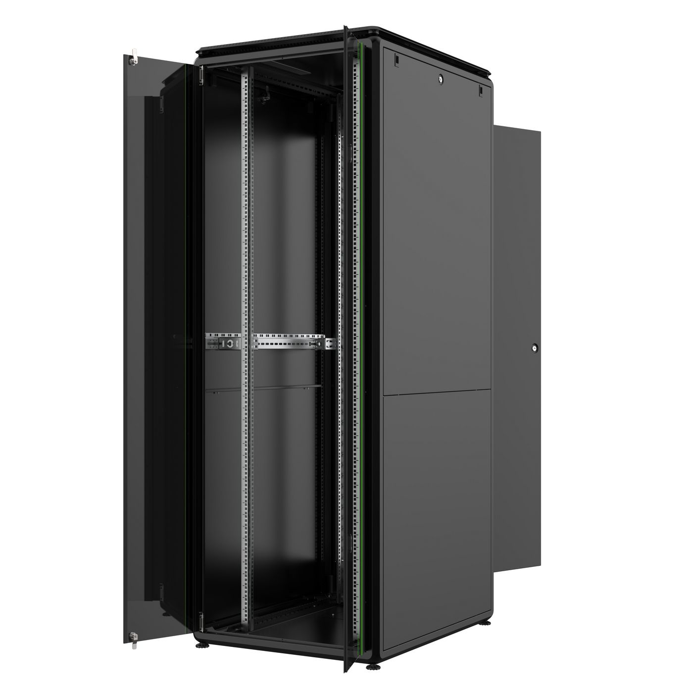 Lanview RDL46U81BL rack cabinet 46U Freestanding rack Black – image 2