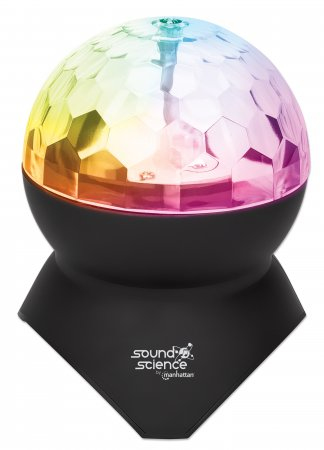 Manhattan Sound Science Disco Light Ball Bluetooth Speaker, FM Radio, Decent Sound Output (3W), 8 hour Playback time, Integrated Controls, Range 10m, microSD ca – image 3
