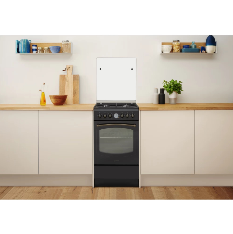 Indesit IS5G8MHA/E cooker Freestanding cooker Electric Gas Anthracite – image 6
