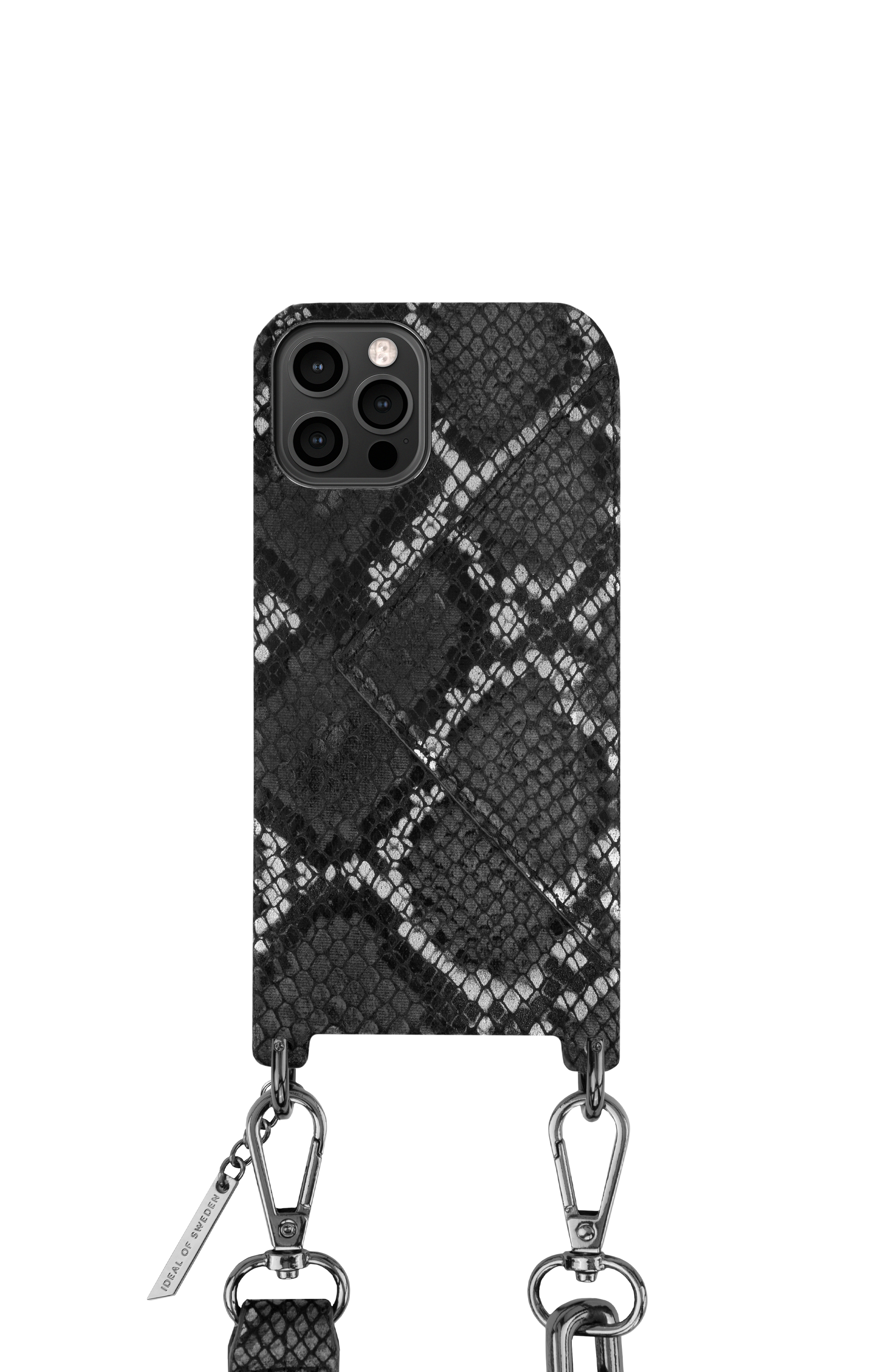 iDeal of Sweden Statement Necklace Case iPhone 12/12P Blk Sil S – image 2