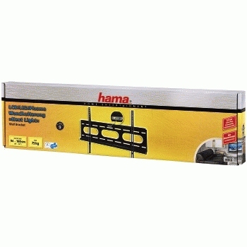 Hama "Next Light" LCD/PL/LED Wall Bracket, VESA 800x400, fixed, black – image 2