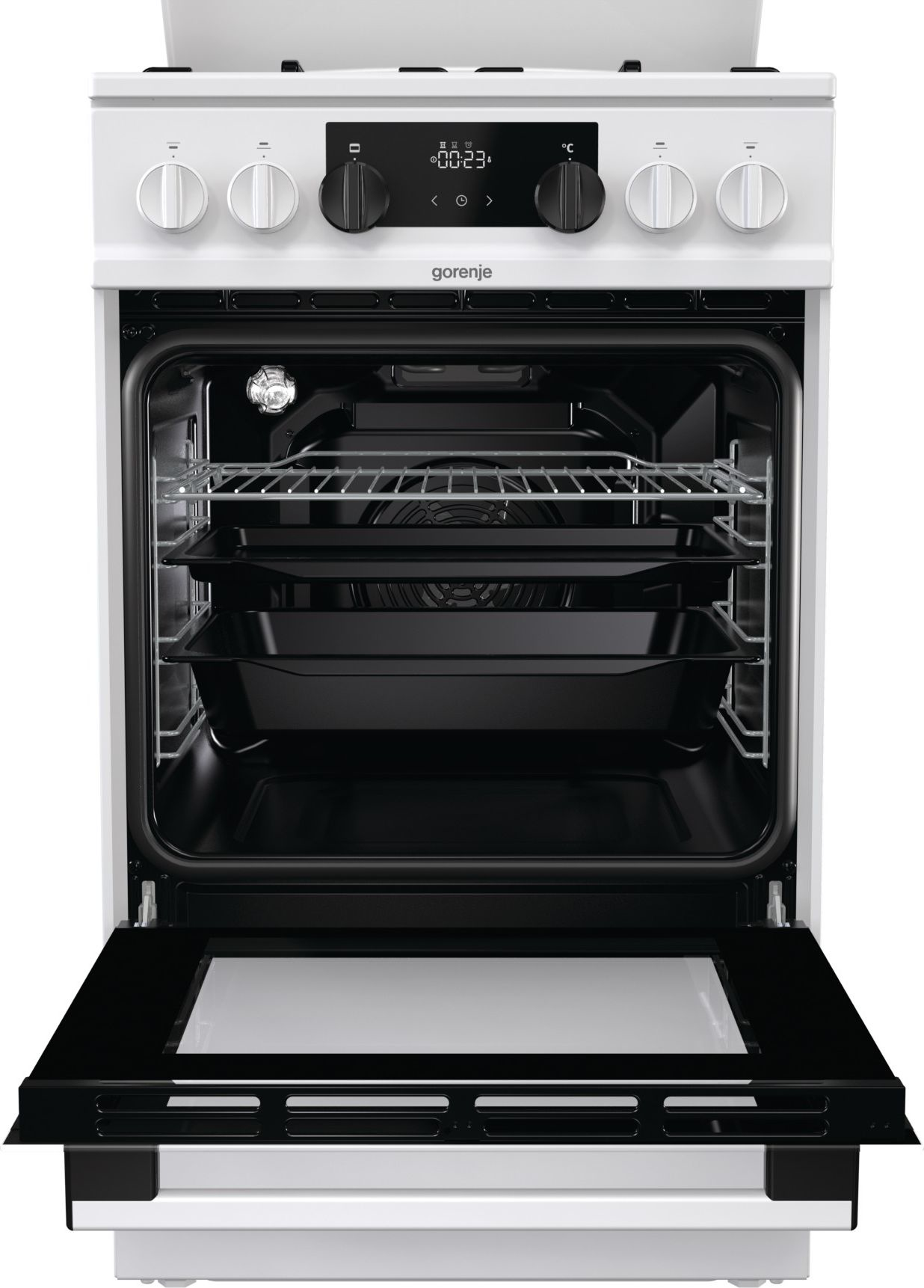 Gorenje MEKS512W cooker Freestanding cooker Electric Gas White – image 4