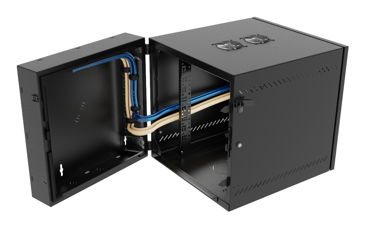 Vertiv VR Rack GL24WMCMS-B-SE-AF-CM rack cabinet 12U Wall mounted rack Black – image 4