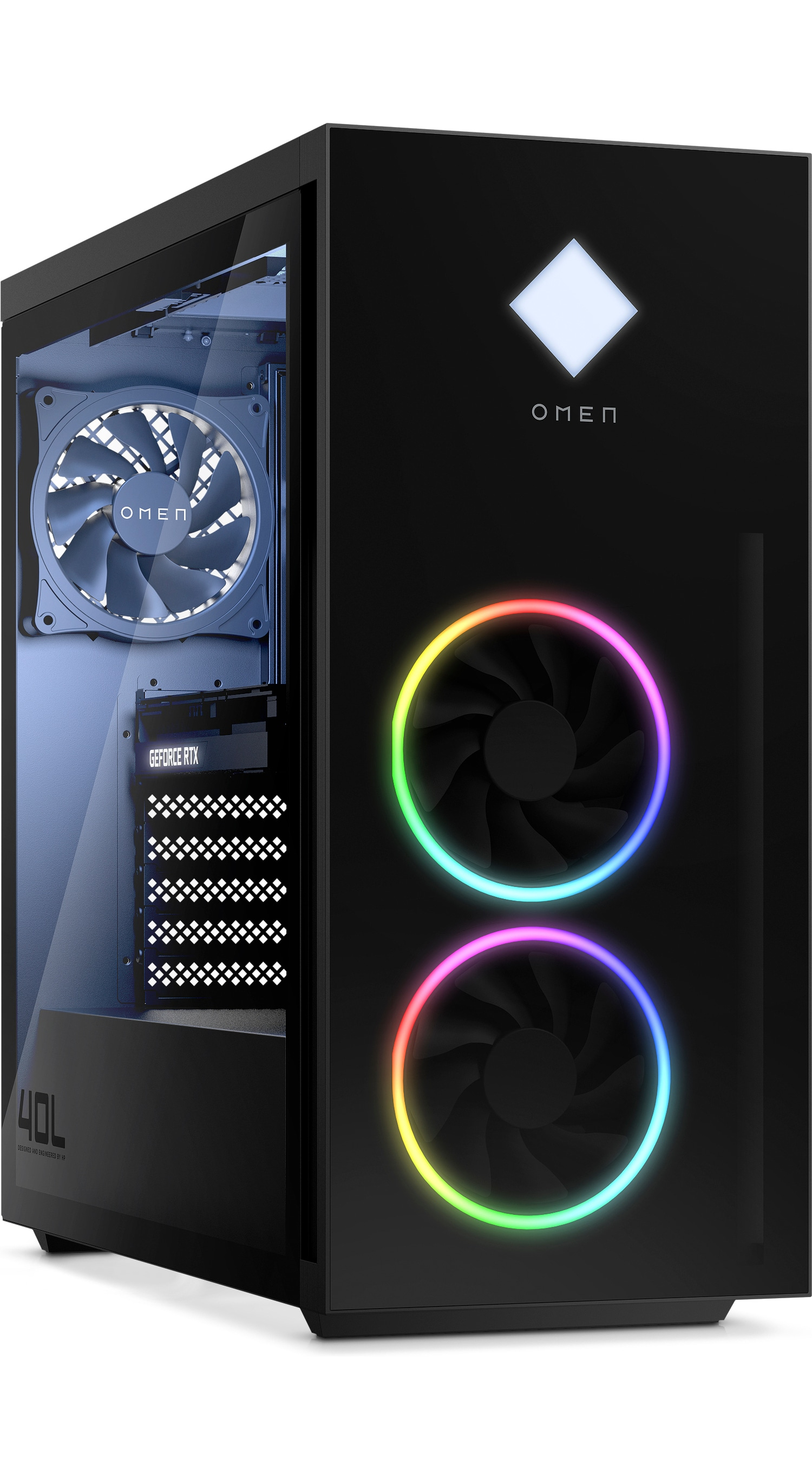 HP OMEN 40L GT21-1770jp Intel® Core™ i7 i7-13700KF 32 GB DDR4-SDRAM 2 TB SSD NVIDIA GeForce RTX 4070 Ti Windows 11 Pro Tower PC Liquid cooling system Black – image 3