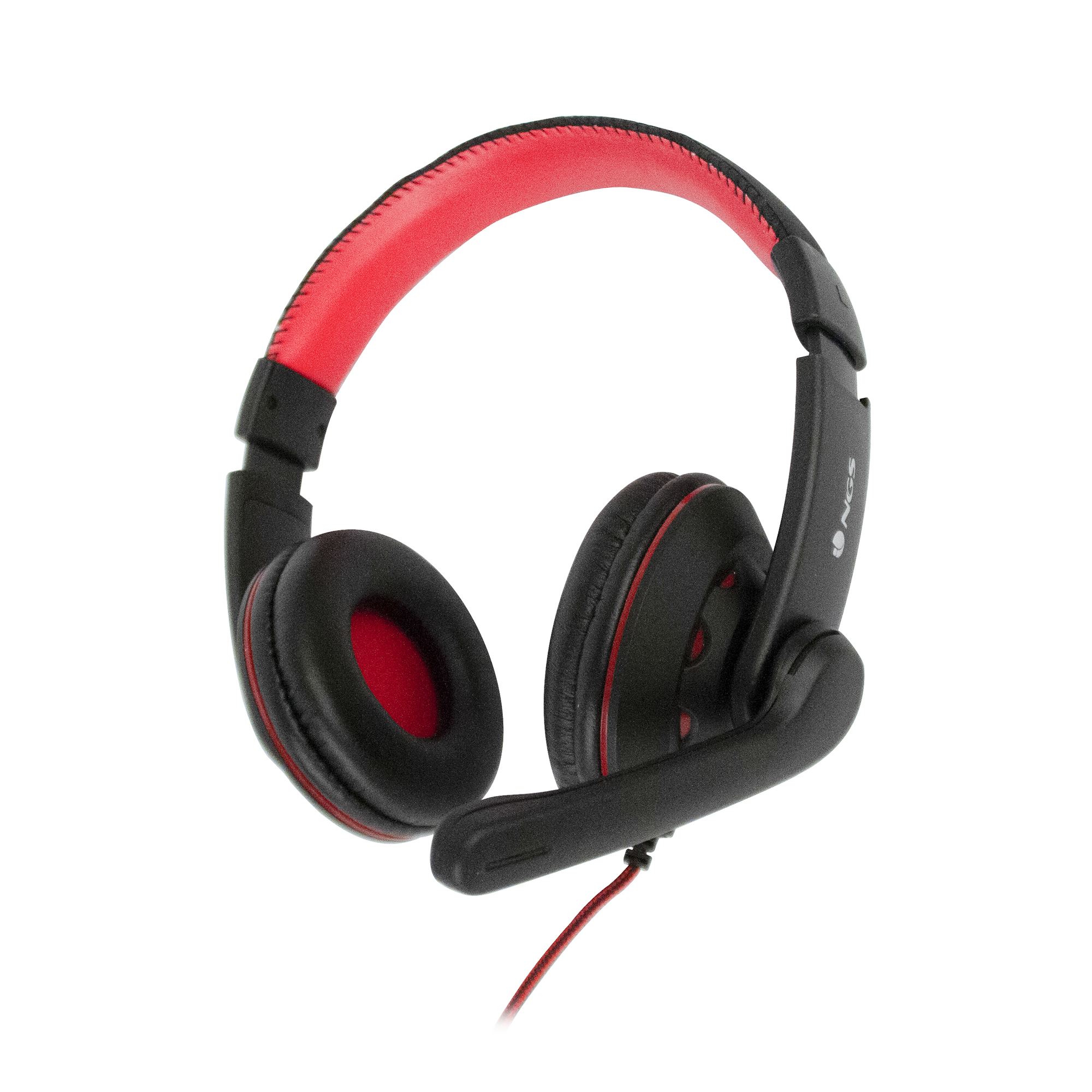 NGS VOX420DJ Headset Wired Head-band Gaming Black, Red – image 3