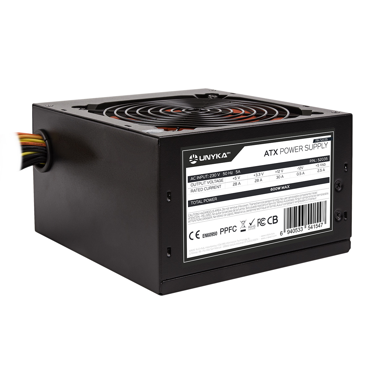 UNYKAch ATX 600W Gaming – image 4