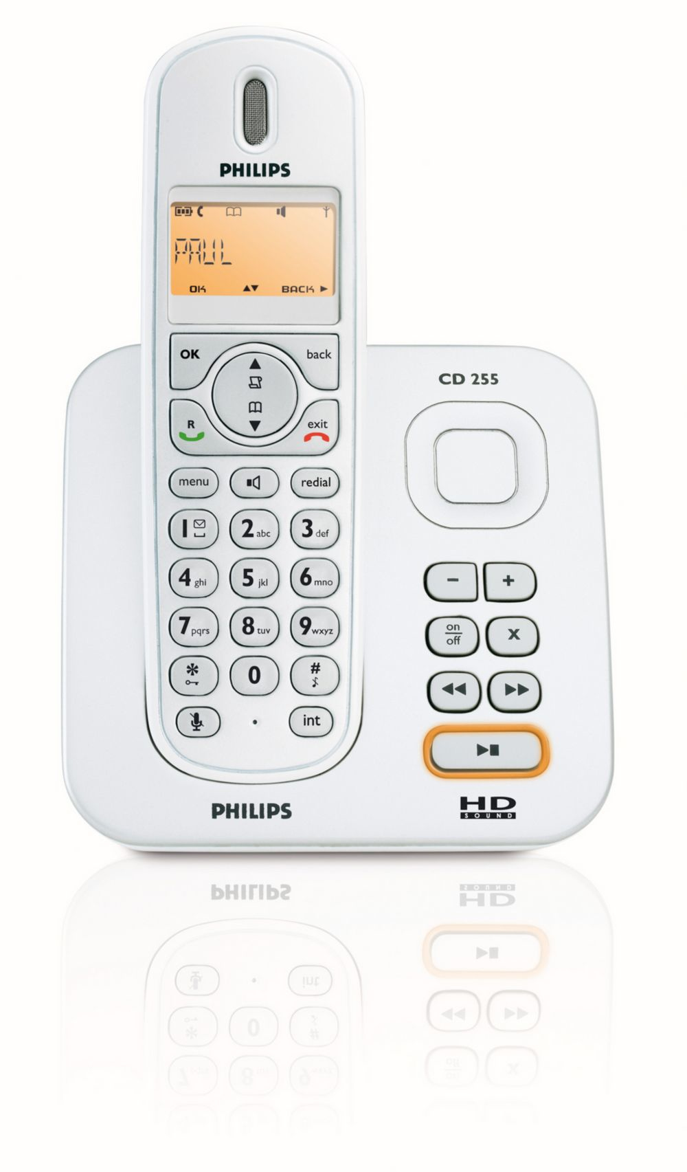 Philips CD2551S/22 telephone DECT telephone Caller ID White