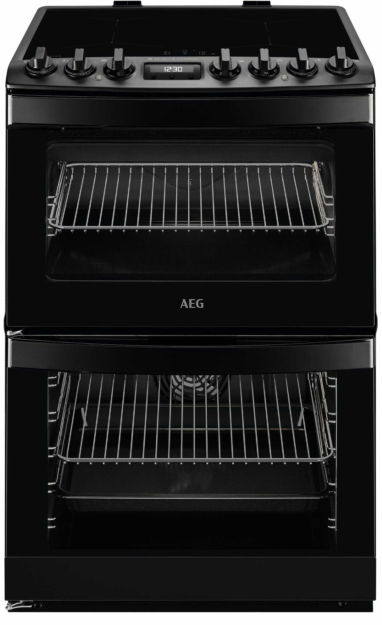 AEG CIB6743MCB cooker Freestanding cooker Electric Zone induction hob Black