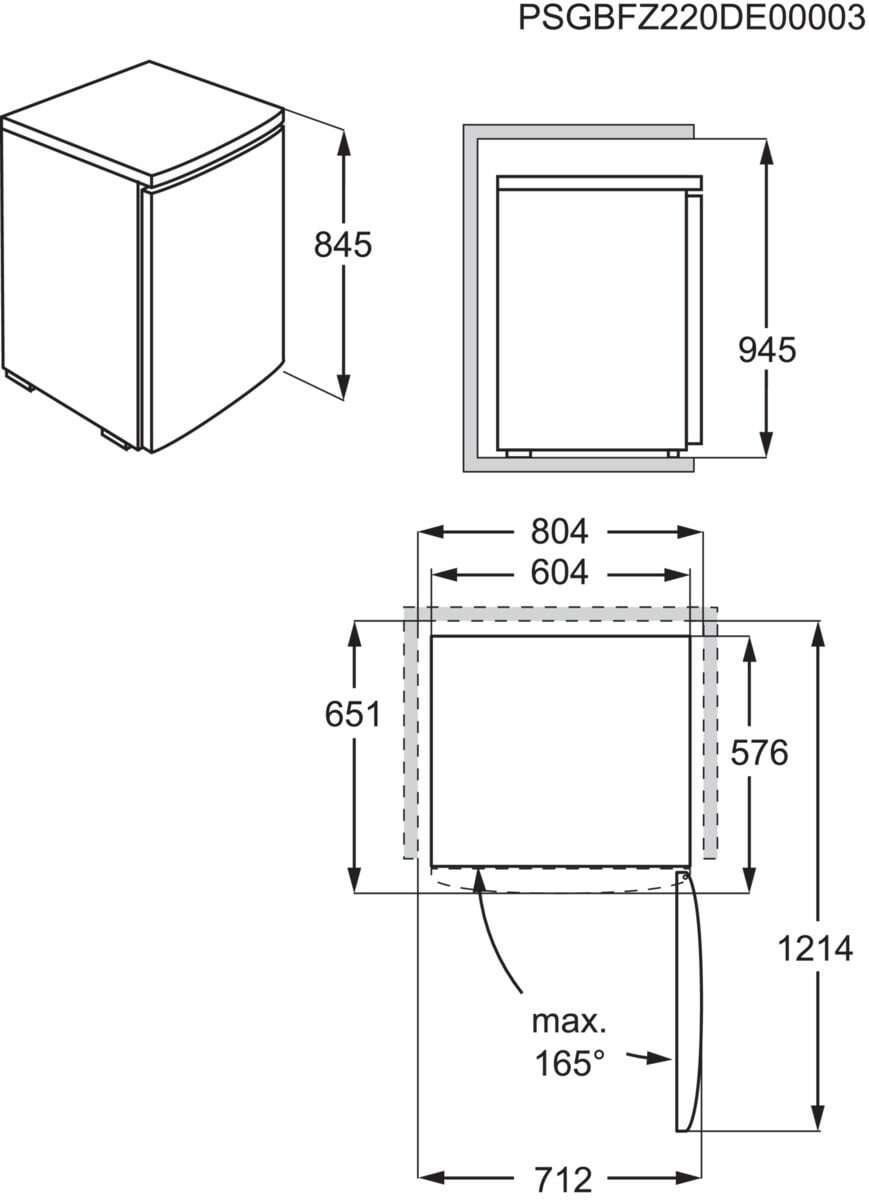 Electrolux LXB1AE15W1 fridge Freestanding – image 7