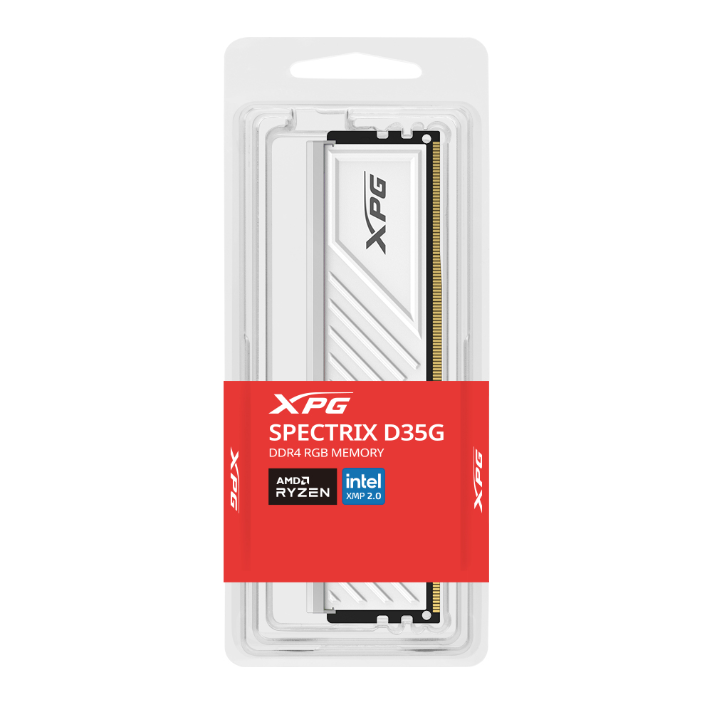 Memoria RAM ADATA XPG Spectrix D35G - DDR4 - 8GB - 3200MHz - UDIMM - Para PC - Blanco - AX4U32008G16A-SWHD35G Memoria RAM ADATA XPG Spectrix D35G - DDR4 - 8GB - 3200MHz - UDIMM - Para PC - Blanco - AX4U32008G16A-SWHD35G