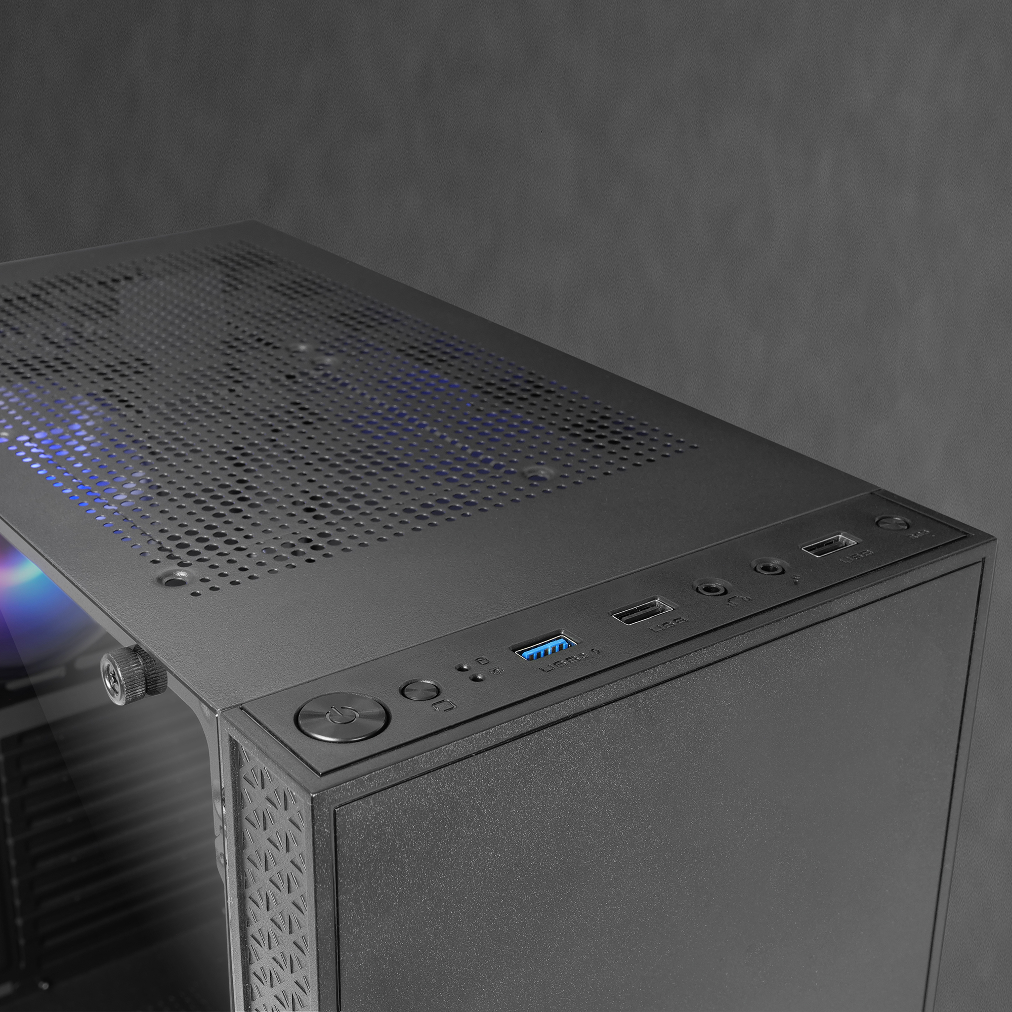 Mars Gaming MC-U3 Black PC Gaming ATX XL Case Front Triple ARGB – image 4