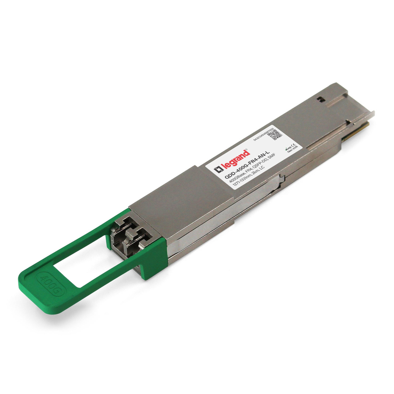 Legrand QDD-400G-FR4-AN-L network transceiver module Fiber optic 400000 Mbit/s QSFP-DD 1331 nm