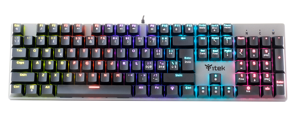 itek X10 keyboard Gaming USB Italian Black – image 2