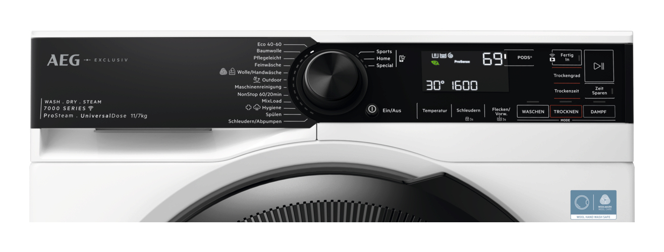 AEG Series 7000 LWR7E117EX washer dryer Freestanding Front-load White – image 2