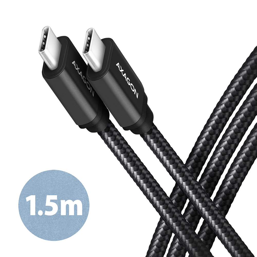 Axagon BUCM3-CM15AB cavo USB USB 3.2 Gen 1 (3.1 Gen 1) 1,5 m USB C Nero