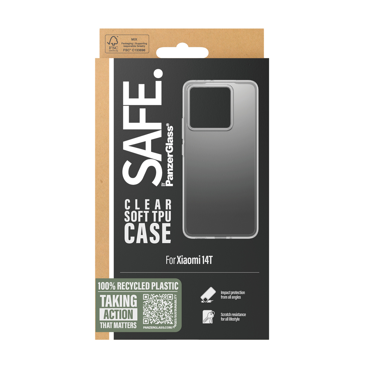 PanzerGlass SAFE. by PanzerGlass® TPU Case Transparent Xiaomi 14T – image 3